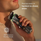 Philips i9000 Prestige Ultra Electric Shaver with Travel Case, Dark Slate | Triple Action Lift & Cut, SkinIQ Pro technology, AI-powered Active Pressure & Motion, Cleaning Pod, Wet or Dry Use XP9402/31