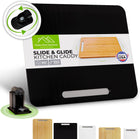 360 Kitchen Appliance Sliding Tray, an elegant sliding appliance Caddy that offers total countertop organization. Access your coffee maker or heavy appliance with the slide of a finger.