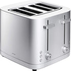 ZWILLING Enfinigy 4-Slice Toaster - Extra Wide 1.5 Bagel Slot, 7 Toast Settings, Reheat, Cancel, Defrost - Silver