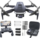 4K UHD GPS Drone with Camera for Adults N11 Pro, 90 Min 3 Battery Long Flight Time, Auto Return, Follow Me, Long Control Range, Brushless Motor, 5G FPV RC Quadcopter for Beginners