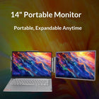 Portable LCD Monitor 14inch with Adjustable Stand Highly Resolution 1920x1080 USB C HDTV Port for Enhances Visuals Secondary Monitor