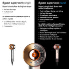 Dyson Supersonic™ Origin hair dryer in Nickel and copper