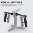 NEEWER Dual Handgrip Compatible with DJI RS5 RS4 RS4 Pro RS3 RS3 Pro RS2 RSC2 Ronin S SC Gimbal, Dual Handle Kit with 2 Mini NATO Rails, Quick Release NATO Clamps, 1/4\ & 3/8\ Threads, GA006