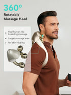 SKG Neck Massager for Pain Relief Deep Tissue Eligible Shiatsu Neck and Shoulder Massger with Heat, Gifts for Men and Women Birthday