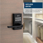 Weiser Smartcode 10 Matte Black Keyless Entry Door Lock with Handle/Deadbolt Lock, Keypad Door Lock with Auto Lock, Up to 30 User Codes, Electronic Door Handles/Door Locks for Entry Door & Garage