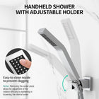 SR SUN RISE Shower System CA-F5043 Bathroom Luxury Rain Mixer Shower Combo Set Wall Mounted Rainfall Shower Head Faucet Polished Chrome 10 Inches