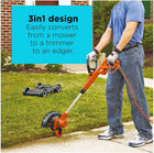BLACK+DECKER 3-in-1 String Trimmer/Edger & Lawn Mower, 6.5-Amp, 12-Inch, Corded (MTE912) (CORD NOT INCLUDED)