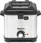 Starfrit 1.5L Compact Electric Deep Fryer - Variable Temperature - Quick-Release Magnetic Cord - Large Viewing Window - 800W