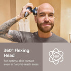 Philips Head Shaver Pro 9000 Series - Skull Shaver For Men and Women, 360° Flexing Head & ComfortCut Blades for Clean Shave, Gentle on Skin, Model HS9980/28