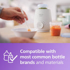 Philips Avent Premium Fast Bottle Warmer, with Smart Temperature Control, Water Bath Technology, Automatic Shut-off, Model SCF358