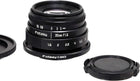 Fotasy 35mm F1.6 Large Aperture Manual Prime Fixed Lens APS-C for Sony E-Mount Camera, 35mm 1.6 Multi Coated Manual Lens fits Sony NEX-5R NEX6 NEX7 a3100 a51000 a6000 a6100 a63000 a6400 a6500 Black