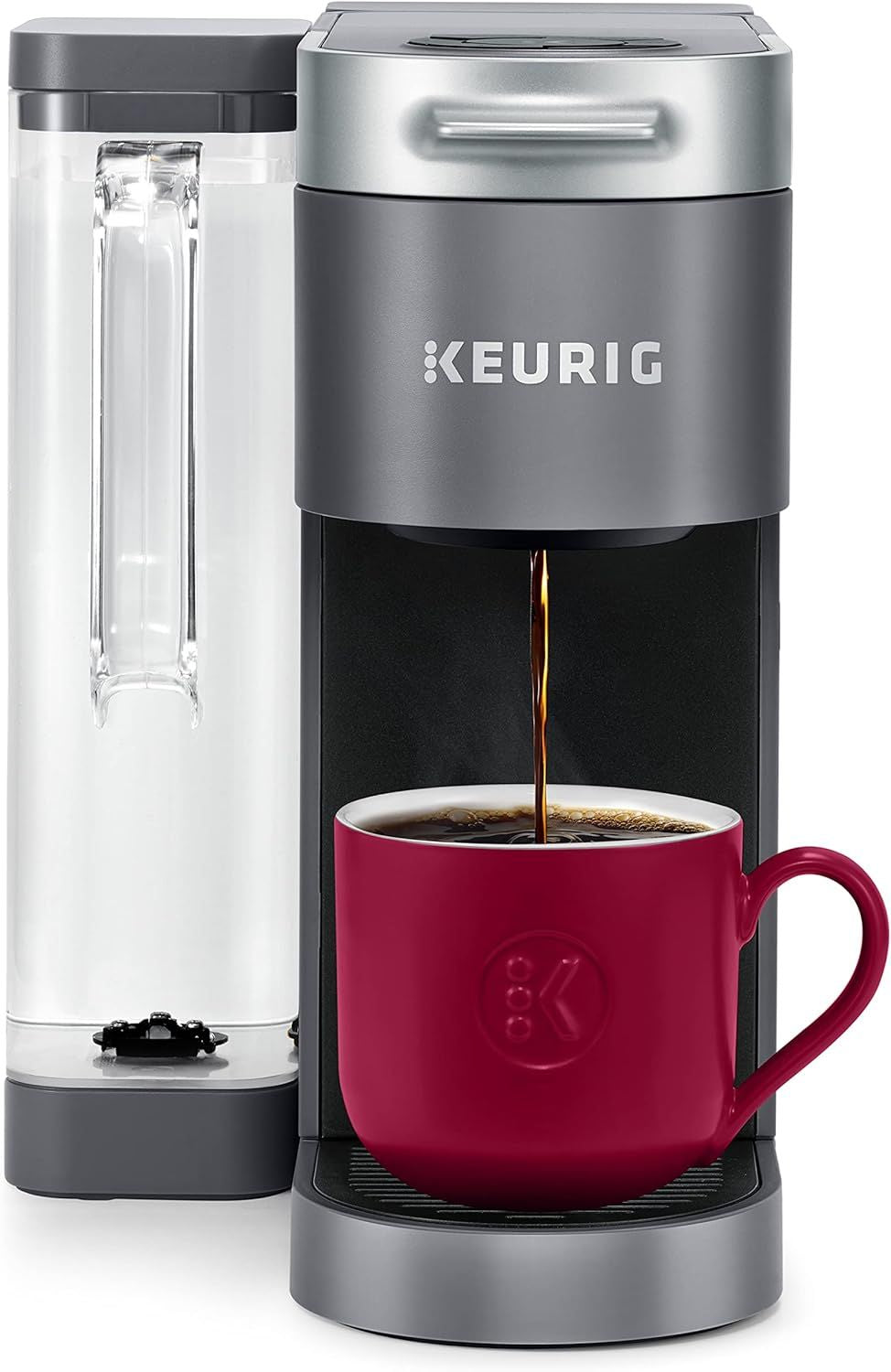Keurig K-Supreme Single Serve K-Cup Pod Coffee Maker, With MultiStream Technology, Grey, 17.913in x 7.047in x 14.409in