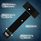 Shot T-Shape Rubber Darts Mat