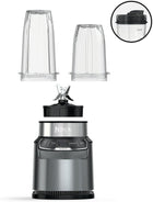 Ninja BN400C, Personal Nutri-Blender Pro with Auto-iQ Technology, Silver, 1000W