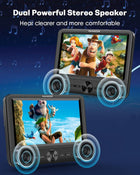 FANGOR 7.5 Inch Dual Portable DVD Player for Car, Car DVD Player Dual Screen Play a Same or Two Different Movies with Headrest Strap, Support Last Memory, AV Out/in, USB/SD Card, All Regions