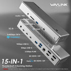 Thunderbolt 4 Dock, WAVLINK Thunderbolt 4 Docking Station with Quad 4K@60Hz Monitors, Four Thunderbolt4 Ports, 98W PD, 2.5G RJ45 Ethernet, SD V4.0, 10Gbps USB3.1, for MacBook Pro/Air etc