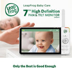 Leapfrog LF920HD Baby Monitor with Camera and Audio, 7\ Hd Display Baby Camera Monitor, Color Night Vision, 360 Pan-Tilt, Night Light, Temp & Humidity Sensor, Up to 1000ft, Secure Transmission