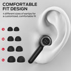 Monster Clarity 102 Plus Wireless Earbuds, Bluetooth Headphones with HiFi Stereo, 4 ENC Mic for Crystal Clear Call, 30H Playtime, Type-C Charging, IPX6 Waterproof in-Ear Ear Buds (Grey Black)
