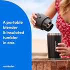 nutribullet Flip Insulated Portable Blender Black