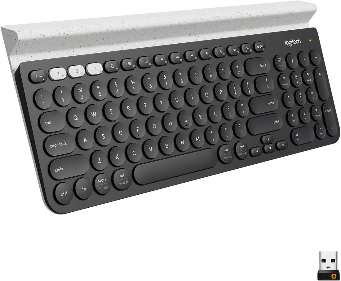 Logitech K780 Multi-Device Wireless Keyboard for Computer, Phone and Tablet – Logitech Flow Cross-Computer Control Compatible – Speckles