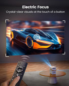 [Built-in Battery & Apps] Mini Projector with WiFi and Bluetooth, Battery Powered Projector 1080P, TOPTRO Smart Portable Projector, Auto Focus Keystone, Outdoor Movie Projector for Phone/TV Stick