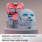 Shark CryoGlow LED Face Mask with Under-Eye Cooling, Anti-Ageing & Blemish Repair, Red & Blue LED, Infrared Light Therapy, USB-C, Remote Control, Storage Bag, FW312C (Canadian Version) b