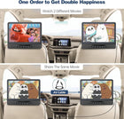 Dual Portable DVD Player for Car, 12 Full HD 1080P Car DVD Player Dual Screens, Headrest DVD Player HDMI Input/AV Output, USB/DVD Playback, Last Memory Function