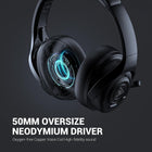 EKSA AirComfy E4 Gaming Headset with Microphone Noise Cancelling, PC Gaming Headphones, Crystal Clear Surround Sound, 263g Ultra Lightweight, 3.5mm Wired Computer Headset for Laptop/PS4/PS5/Xbox,Ink