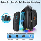 CloudValley Controller Charging Dock for Nintendo Switch 2 (2025) | 4-in-1 Joycon Charging Dock, Fast Magnetic Controller Charger | with 7 RGB Light Modes, LED Indicator & USB Type-C Charger Cable