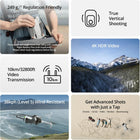 DJI Mini 3 Fly More Combo (DJI RC), Drones with Camera for Adults 4K, 3 Batteries for 114-min Flight Time, Vertical Shooting, 32800ft (10km) Video Transmission, Lightweight Mini Drone for Beginners