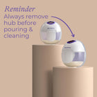 Lansinoh Discreet Duo Wearable Breast Pump, Hands Free Breast Pump, 4 Pumping Modes, 9 Levels Hospital Grade Suction, LED Display, Leak-Resistant Design, 2 Breast Flange Sizes Included: 24mm & 21mm (model #S32)