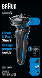Braun Electric Razor for Men Series 5, Beard Shaver, Electric Shaver with Body Groomer and Travel Case, S5 5155cs, 1 item