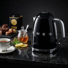 Smeg 50\'s Retro Style Kettle, 1.7L, 7 Cups, Automatic Shut Off, Black, KLF03BLUS