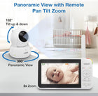 VTech VM924-2 Pan & Tilt Video Baby Monitor with 2 Cameras, 5\ LCD Screen, Up to 17 Hrs Video Battery Life(2600 mAh), 1.33x Zoom, Night Vision, Best-in-Class 1000ft Range, Soothing Sounds, 2-Way Talk