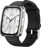 Amazfit Active 2 Smart Watch 1.75 AMOLED Display, Offline Maps with GPS, 10 Day Battery, 160+ Sport Modes, Water Resistant, Heart Rate & Sleep Fitness Tracker for Android & iPhone, Black Leather