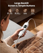 BOB AND BRAD Weighted Heating Pad with Far Infrared Ceramic Beads, Electric Moist Heat Pad with 6 Heating Levels, Auto-Off Timer and Snug-Fit Adjustable Belt Christmas Birthday Gifts for Women and Men