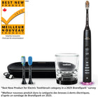 Philips Sonicare DiamondClean Smart 9500 Electric Toothbrush, Sonic Toothbrush with App, Pressure Sensor, Brush Head Detection, 5 Brushing Modes and 3 Intensity Levels, Black, Model HX9923/11