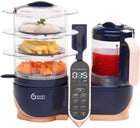 Babymoov Duo Meal Station XL Baby Food Maker, 6-in-1 Food Processor & Steamer with Multi-Speed Blender, Warmer, Defroster & Sterilizer, (Nutritionist Approved), Pink