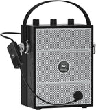 Bluetooth 5.3 Voice Amplifier with Wireless Microphone Headset, Personal Wireless Amplifier Mic for Teachers, 40W Loudly Portable Megaphone Pa System for Classrooms, Speeches, Outdoors Indoors