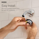 Moen 26112 Magnetix Handheld Shower Head Featuring Magnetic Holder Technology, 6 High Pressure Functions and 60 Inch Long Metal Hose