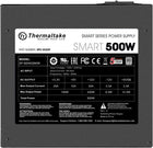 Thermaltake Smart 500W 80+ White Certified PSU, Continuous Power with 120mm Ultra Quiet Cooling Fan, ATX 12V V2.3/EPS 12V Active PFC Power Supply PS-SPD-0500NPCWUS-W