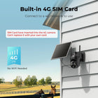 No WiFi Security Camera with Built-in 4G LTE SIM Card, Cellular Security Camera Support Unlimited Data Plan, 2K Color Night Vision, 360° Live View, Real-time Alerts, Solar Powered for Outdoor