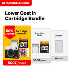 KODAK Mini Shot 3 Retro 4PASS 2-in-1 Instant Camera and Photo Printer (3x3 inches) + 38 Sheets Bundle (8 Initial Sheets + 30 Sheets Pack), White