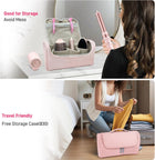 MESCOMB 5 IN 1 Dual Voltage Hair Dryer Brush - 1400 Watts Professional Hot Air Styler No Heat Damage Frizz-Free for Drying, Volumizer, Curl, Straighten, 110,000 RPM Negative Ionic Hair Styler