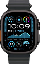 Apple Watch Ultra 2 [GPS + Cellular 49mm] Smartwatch, Sport Watch with Rugged Black Titanium Case with Black Ocean Band. Fitness Tracker, Precision GPS, Action Button, Extra-Long Battery Life Watch