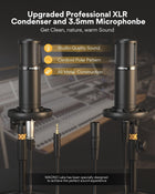MAONO-MaonoCaster-Podcast Equipment Bundle for 2-includes All-in-one Audio Interface with Premium Mic Preamp, XLR Condenser Microphone, and 3.5MM Mic for Podcast Recording, Streaming, DJ (AME2 Duo)
