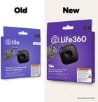 Life360 Tile - Bluetooth Tracker, Keys Finder and Item Locator for Keys, Bags and More. Phone Finder. Both iOS and Android Compatible. 1-Pack (Black)
