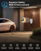 EVDANCE Level 1 EV Charger - J1772 Electric Car Charger with 25FT Cable, 16A 240V/12A 110V Portable EV Charger for Home, NEMA 6-20 & NEMA 5-15 Plug-in Hybrid Car Charger, IP66 Waterproof