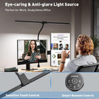 Desk Lamp with Clamp, 31.5 LED Desk Lamp for Home Office, 24W Gesture Sensing Control Desk Light, Dimmable & Color Temperature, Eye-Caring Office Lamp, Brightest Architect Lamp for Screen