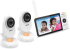 VTech VM818-2HD Video Monitor w/2 Camera\'s, 5-inch 720p HD Display, Night Light, 110-degree Wide-Angle True-Color Day Vision, HD No-Glare Night Vision, Best-in-Class 1000ft Range, 2-Way Talk